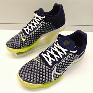 Nike React Gato Blackened Blue Volt Indoor Court Soccer Shoes Futsal Men's 6.5